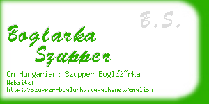 boglarka szupper business card